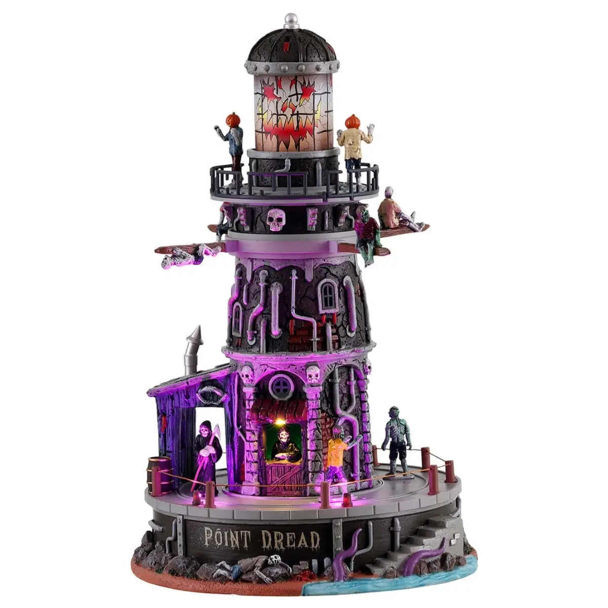 Lemax Spooky Town Point Dread Lighthouse #15722 1