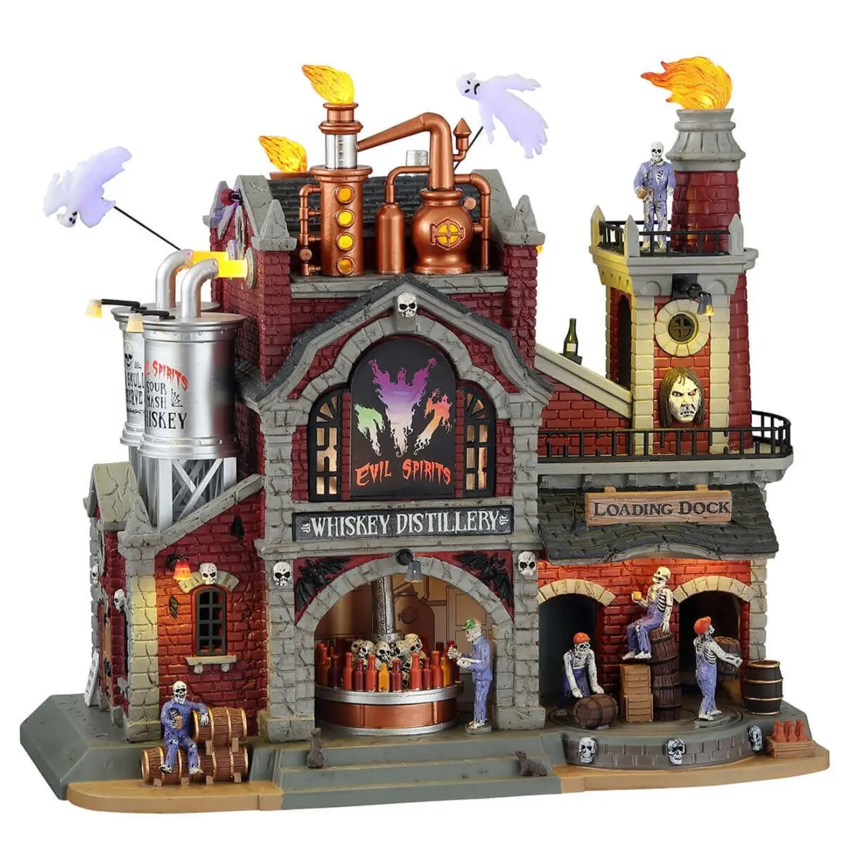 Lemax Spooky Town Evil Spirit Whiskey Distillery #15723 1