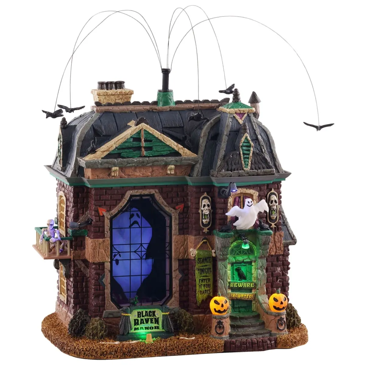 Lemax Spooky Town Black Raven Manor #05605 1