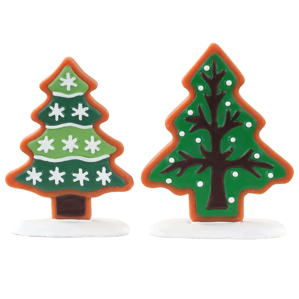 Lemax Sugar N Spice Accessories: Sugar Cookie Trees, Set Of 2 #04766 1