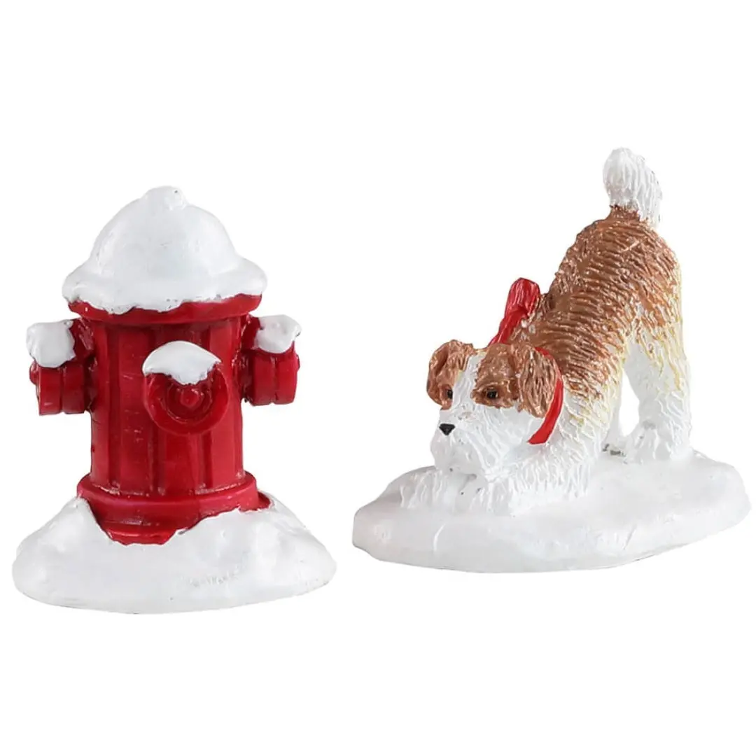 Lemax Caddington Village Accessories: Snow Hydrant, Set Of 2 #14860 1