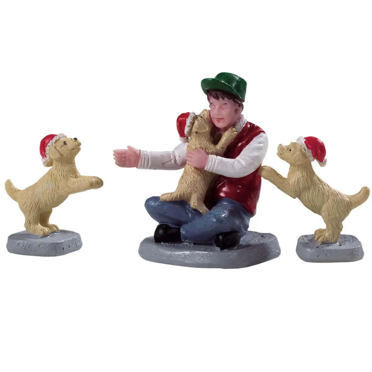 Lemax General Collectible Figurines: New Puppies, Set Of 3 #92778 1