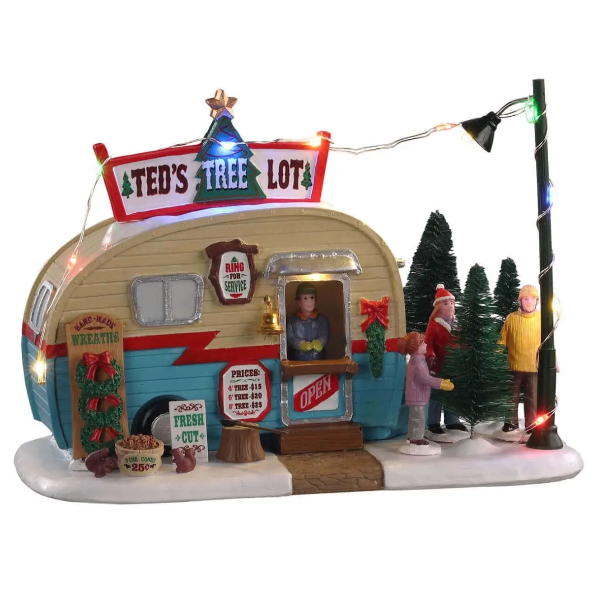 Lemax Vail Village Table Piece: Ted's Tree Lot #04746 1