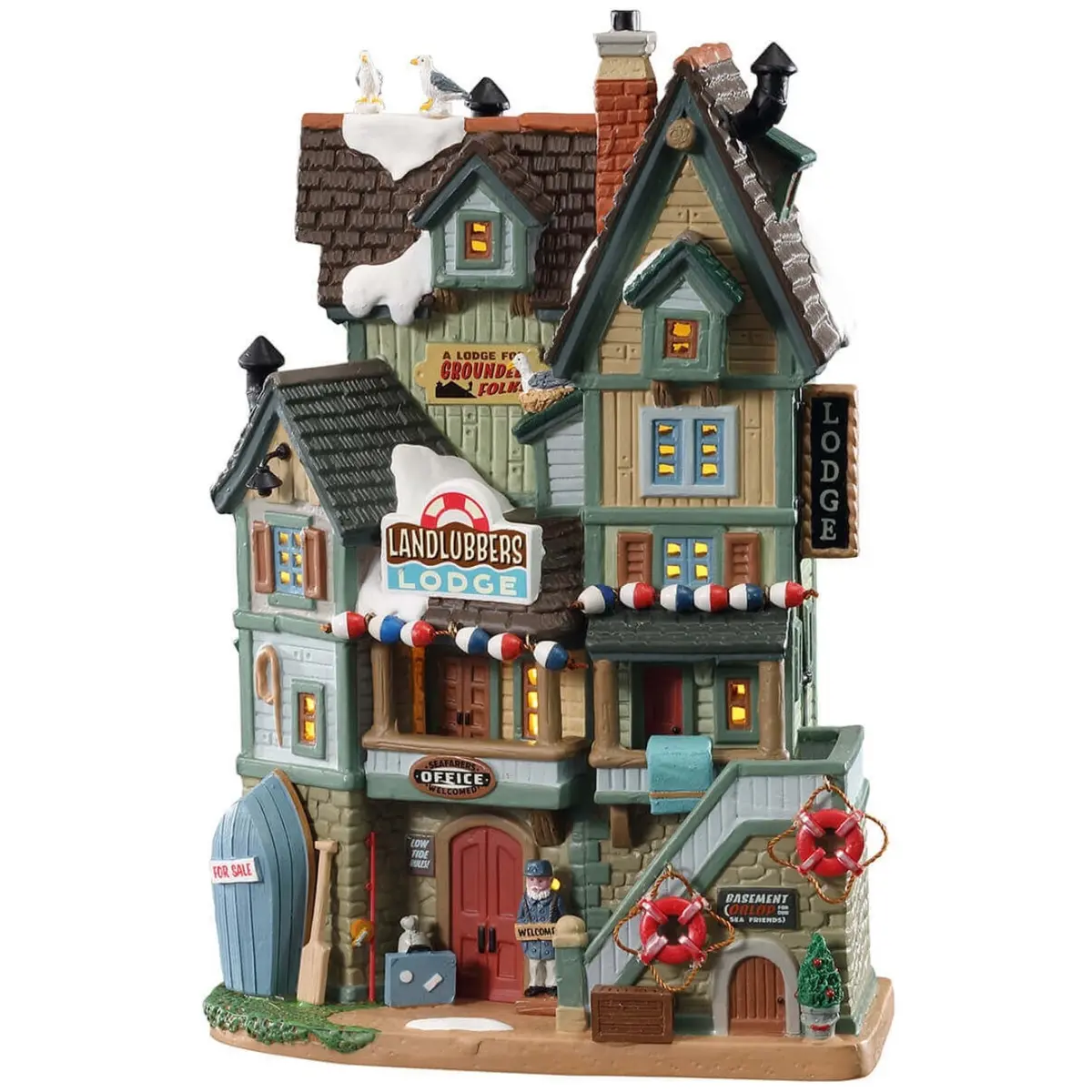 Lemax Plymouth Corners Lighted Building: Landlubbers Lodge #15753 1