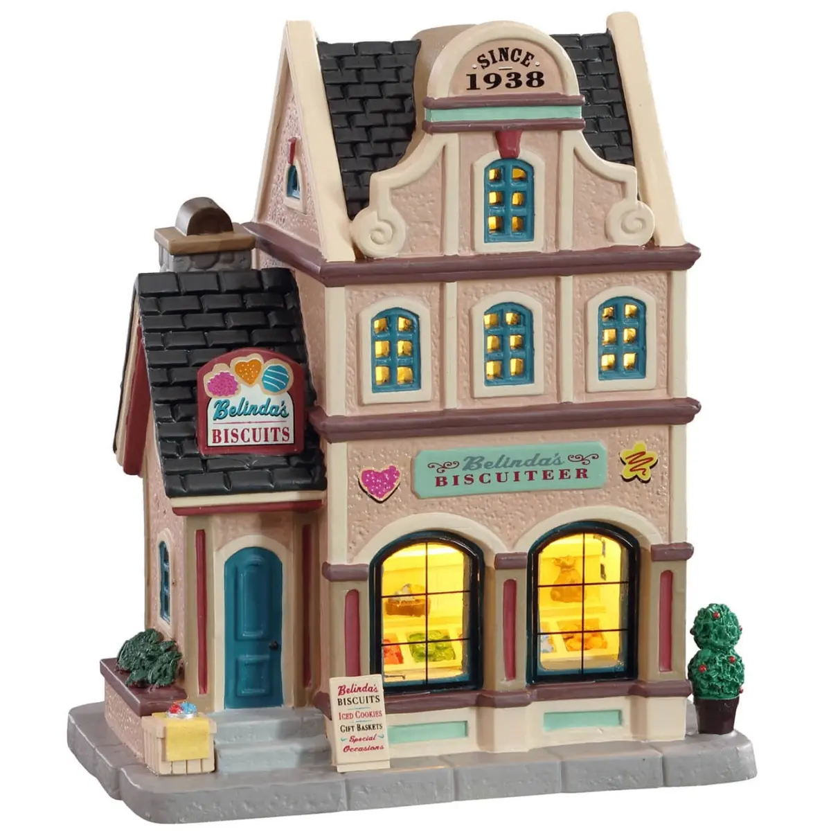 Lemax Caddington Village Lighted Building: Belinda's Biscuiteer #15768 1