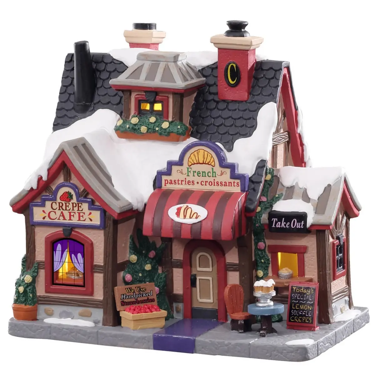 Lemax Caddington Village Lighted Building: Crepe Cafe #15783 1
