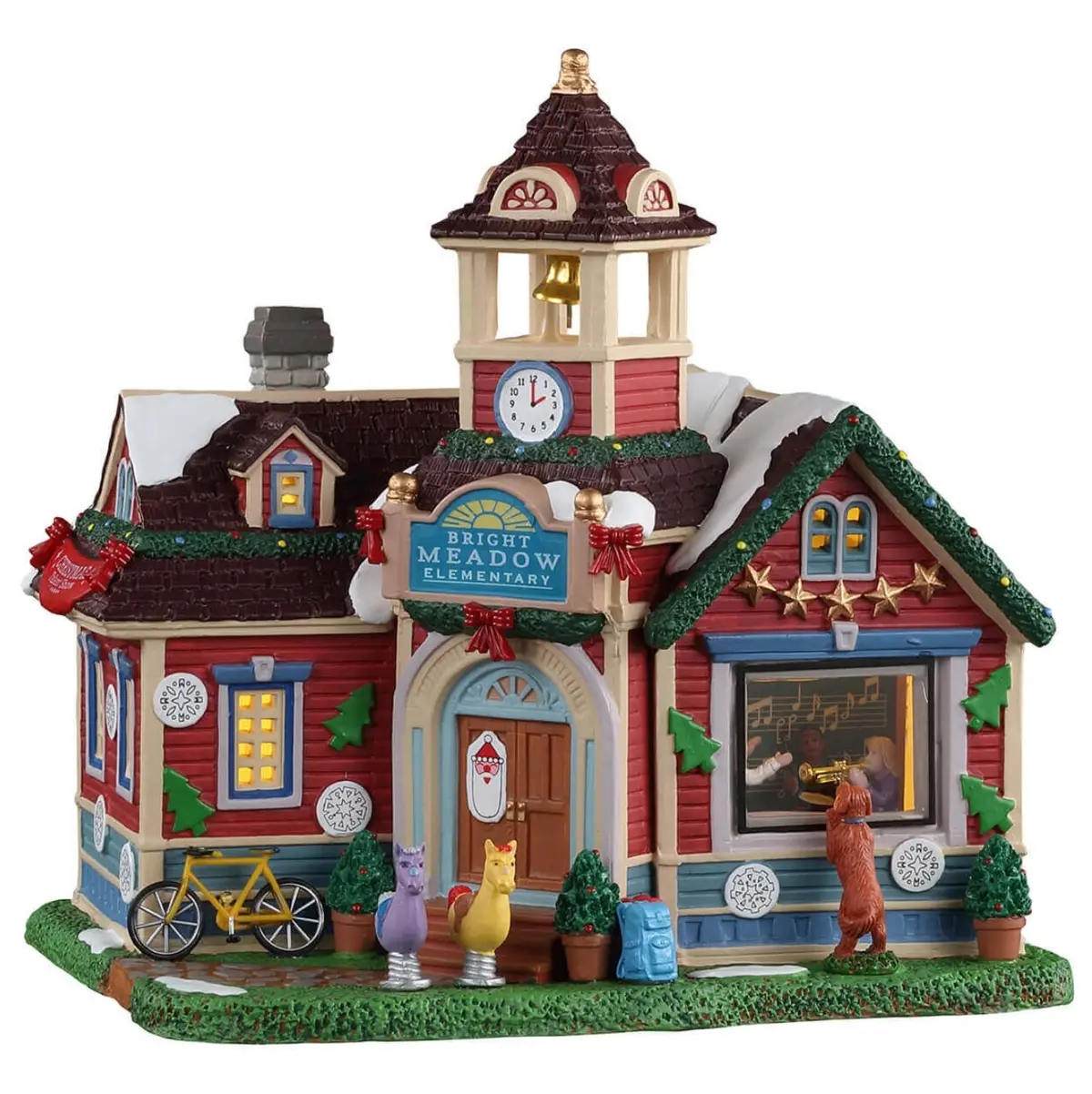 Lemax Caddington Village Lighted Building: Bright Meadow Elementary #15766 1