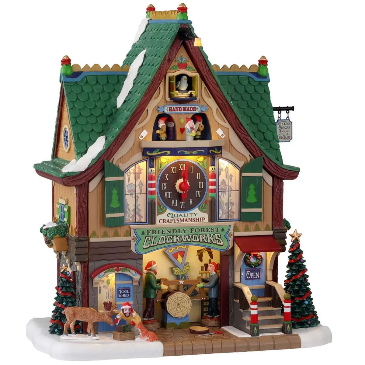 Lemax Santa's Wonderland Sights & Sounds: Friendly Forest Clockworks #15734 1