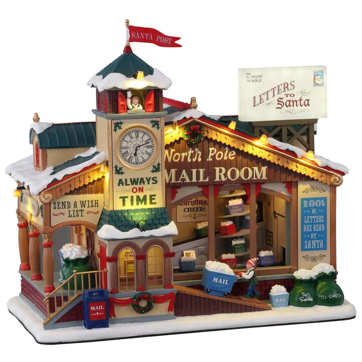 Lemax Santa's Wonderland Sights & Sounds: North Pole Mail Room #15733 1