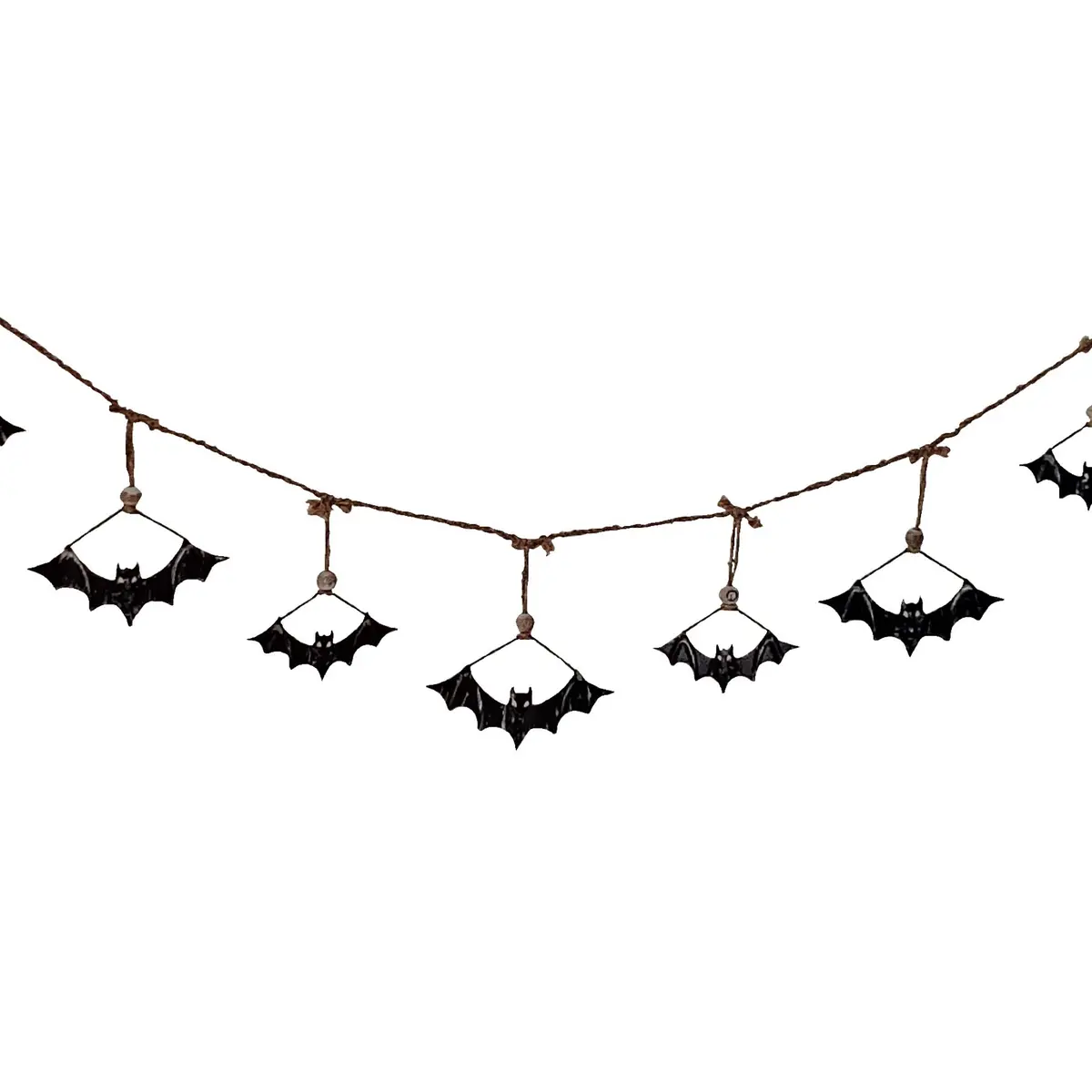 5.5' Metal Bat Halloween Garland 1