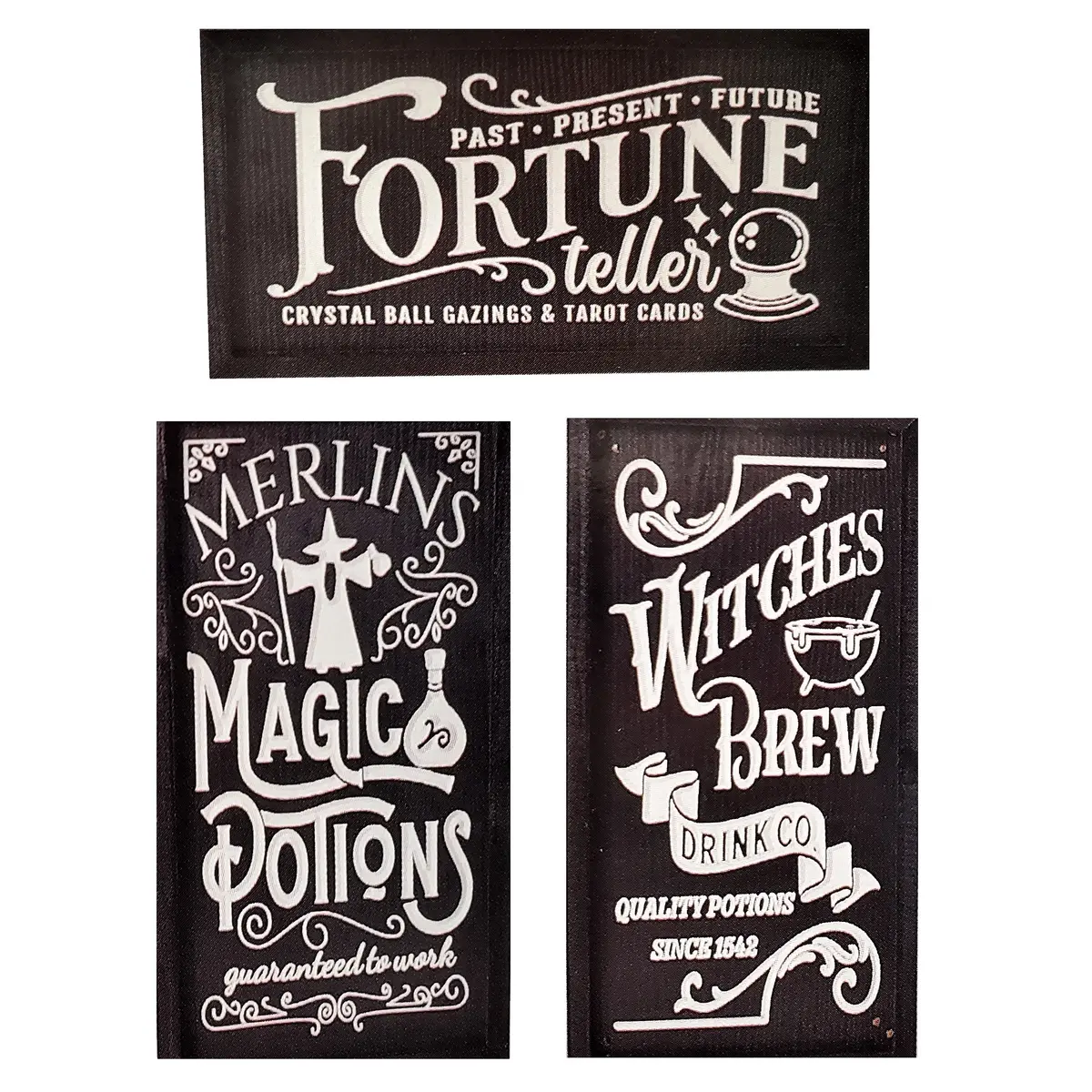 16" Engraved Wooden Halloween Wall Sign 1