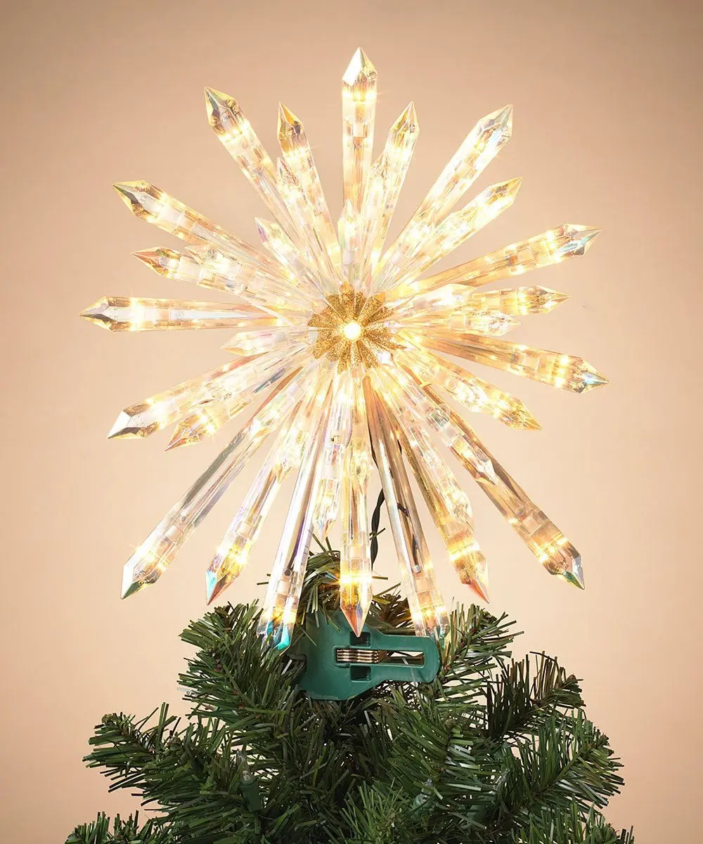 13.5" Warm White Led Starburst Christmas Tree Topper 1