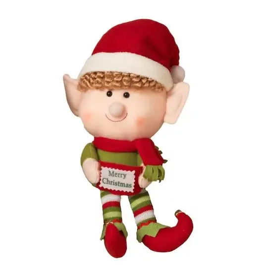 14" Jumbo-Head Plush Elf Shelf Sitter 2
