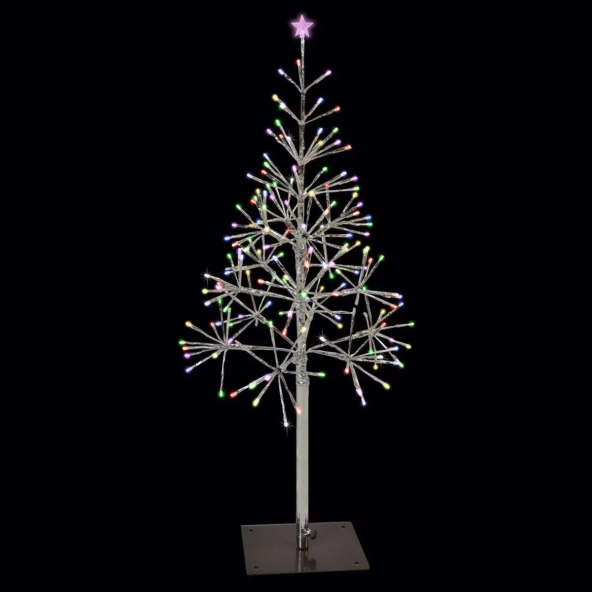 Shimmering Multi-Colored Led Twinkle Tree Decorations 2