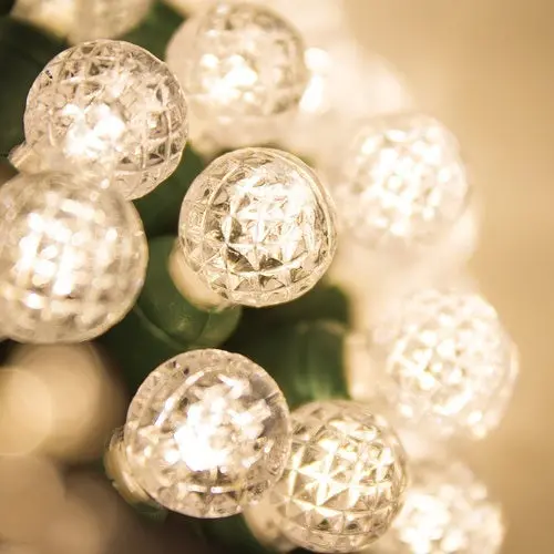Set Of 60 Diamond Cut Led Globe Lights 1