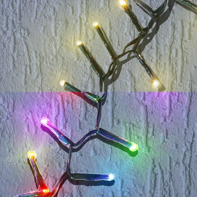 500 Starry Lights - 10 Function - Warm White & Multi-Colored String Light Set 1