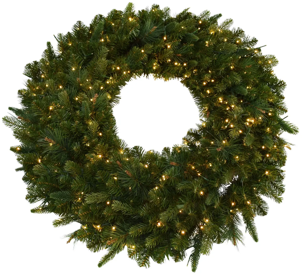 36" Artificial Bristol Pine Wreath Pre-Lit With 350 Twinkle Lights 2