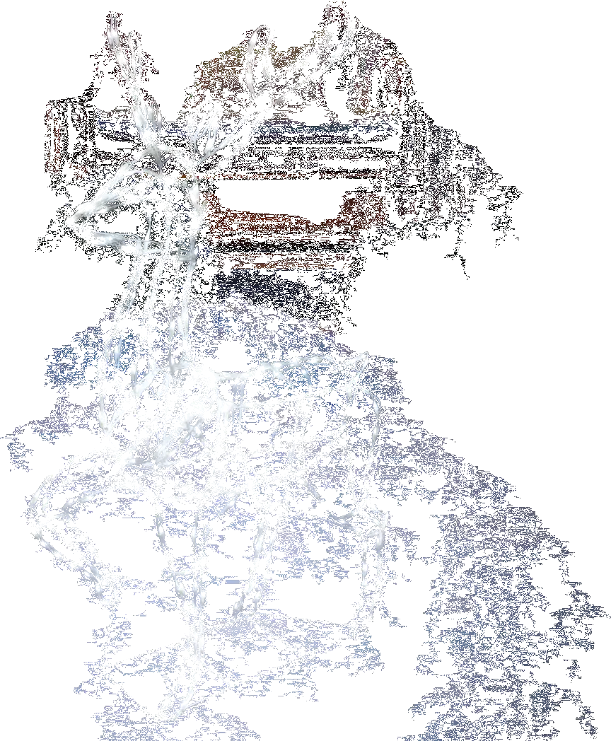 67" Twinkling Pure White Led Elegant Buck Wire Sculpture 1