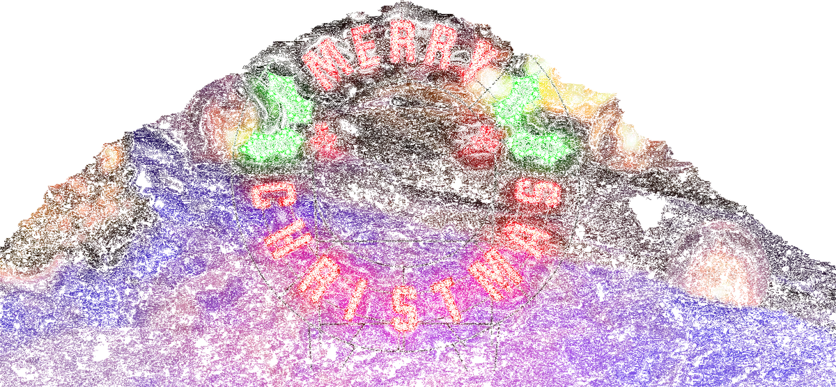 40" Merry Christmas Led Yard Wreath 1