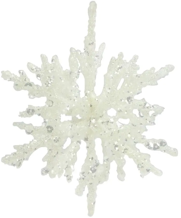 5.25" Icy Snowflake Ornament 1