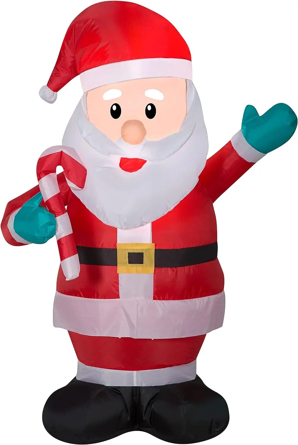 3.5' Airblown® Santa With Candy Cane Inflatable 1