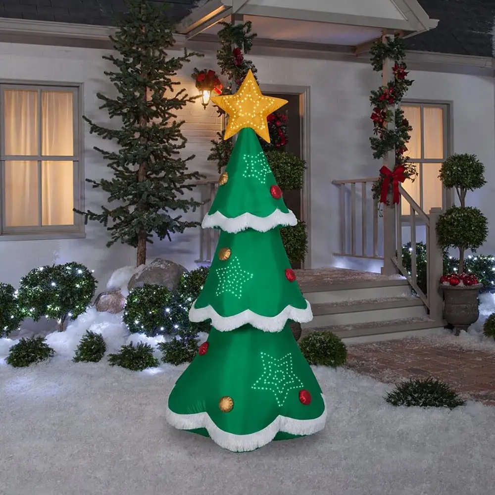 7.5' Micro-Led Christmas Tree Inflatable Decoration By Gemmy® 1