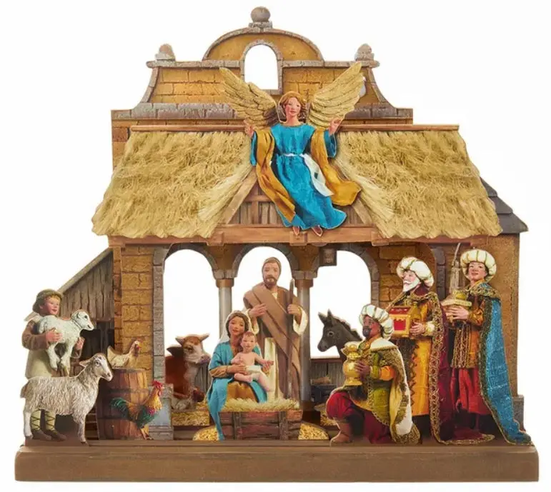 Wooden Nativity Table Piece Set 1