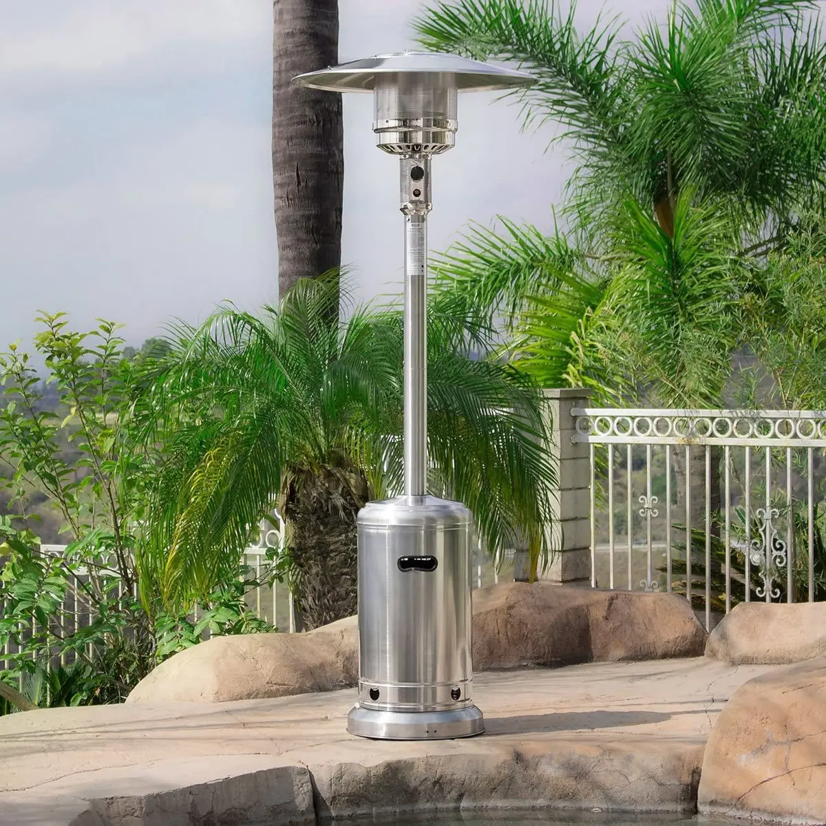 Stainless Steel Standing Propane Patio Heater 1