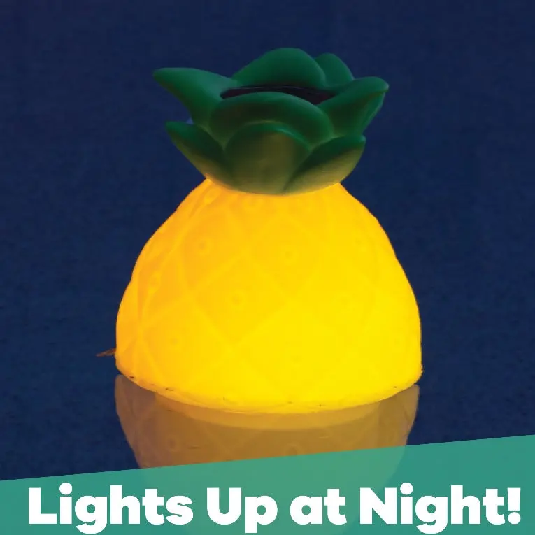 Solar Powered Led Pineapple Pool Chlorine Dispenser 12427 1