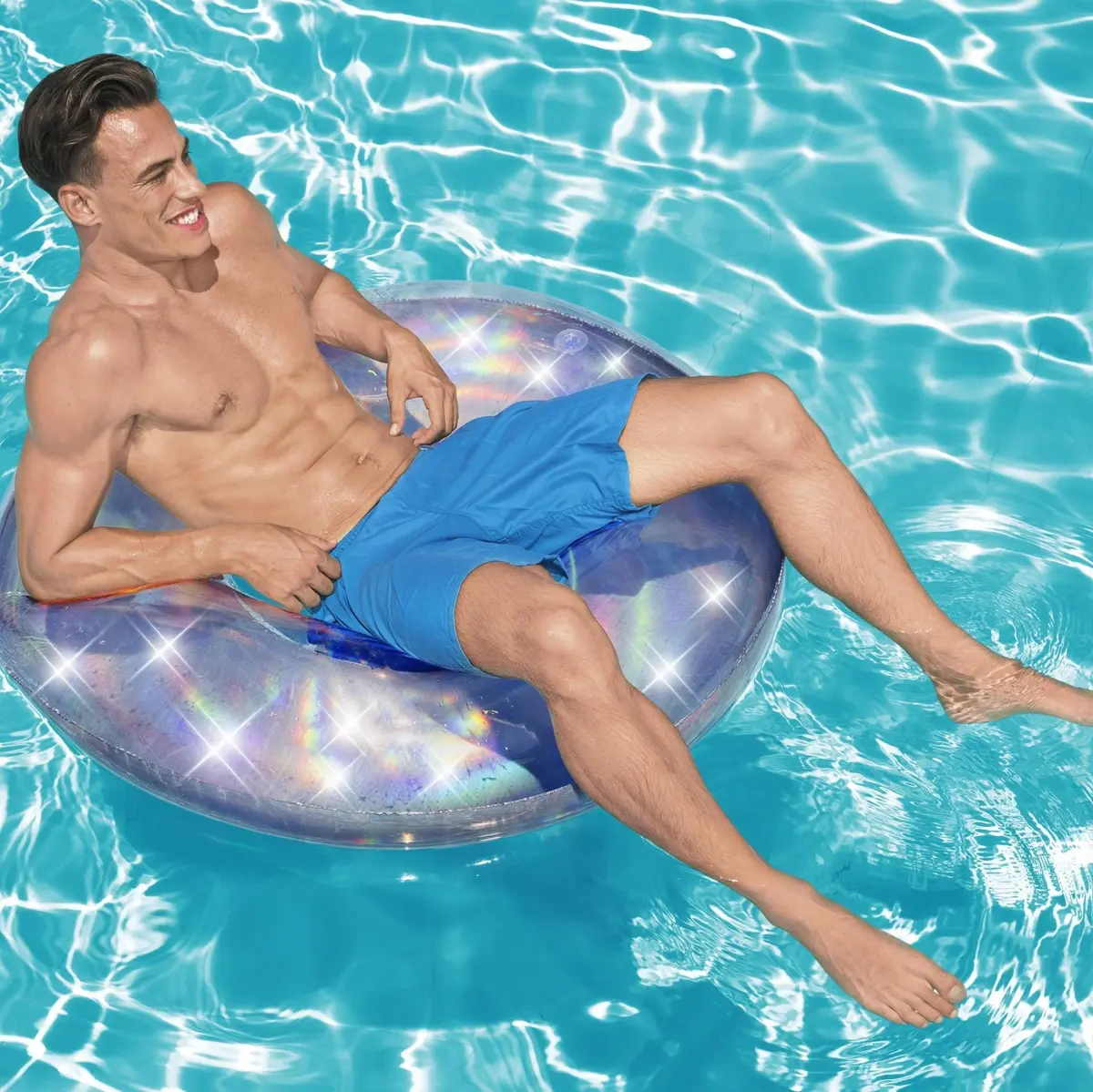 Bestway's Iridescent Inflatable Swim Ring 1
