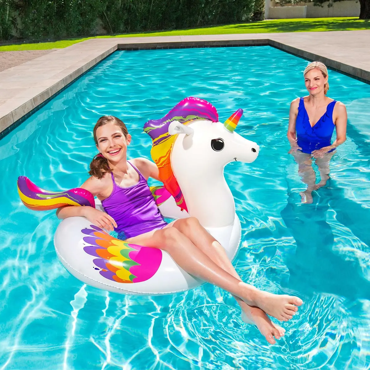 Fantasy Unicorn Inflatable Swim Ring By Bestway 1