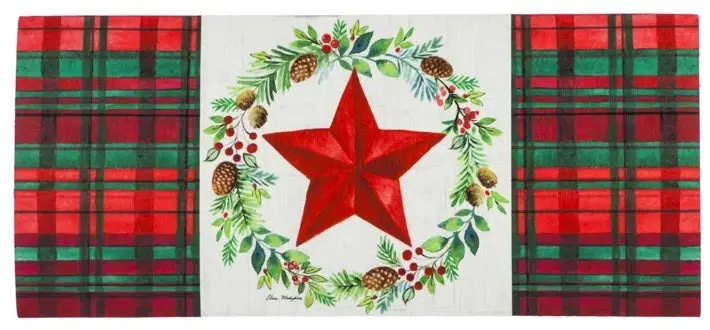Christmas Greens Wreath Sassafras Switch Mat Insert 1