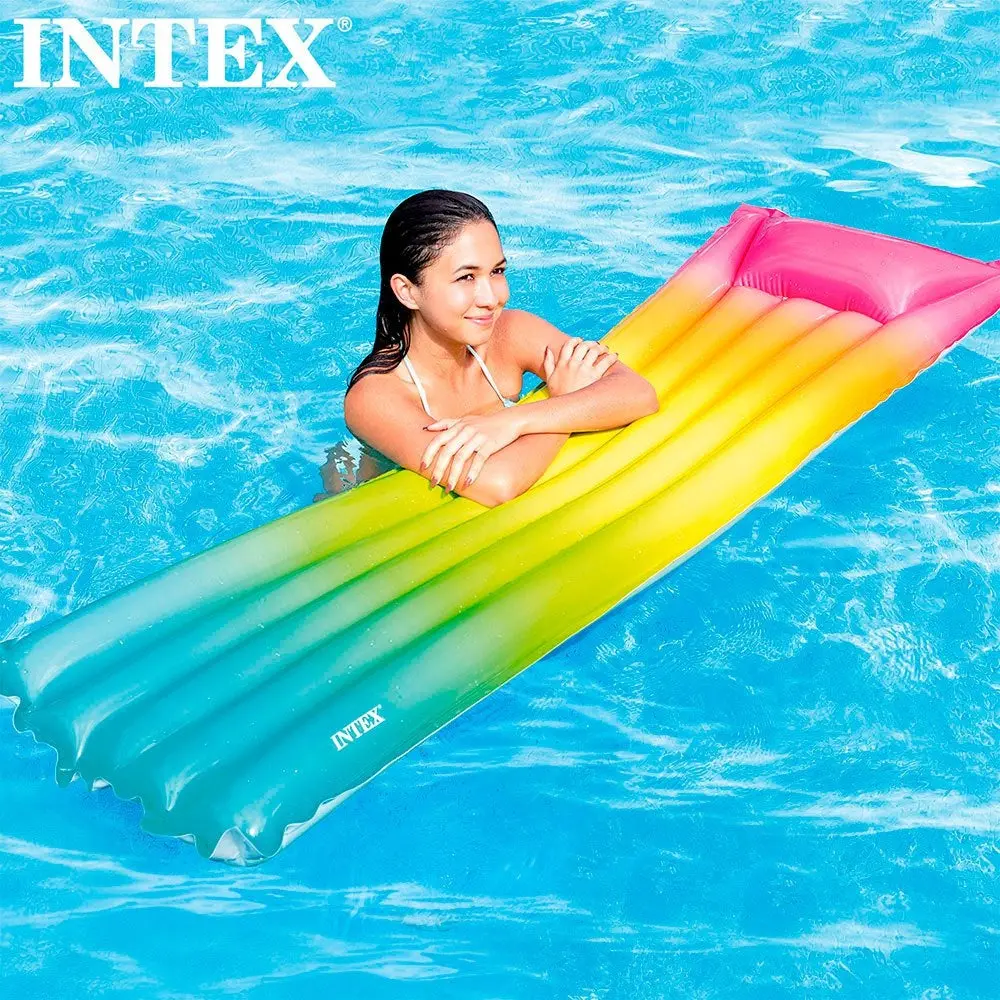 Intex Inflatable Rainbow Ombre Pool Mat 1