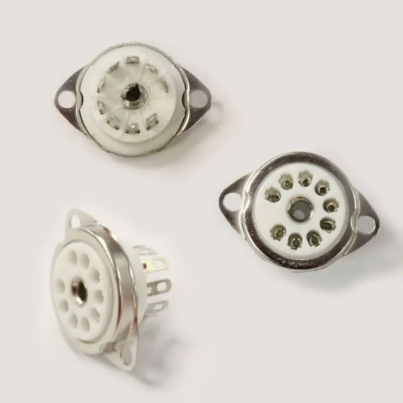 9 Pin Ceramic Socket Without Shield 1