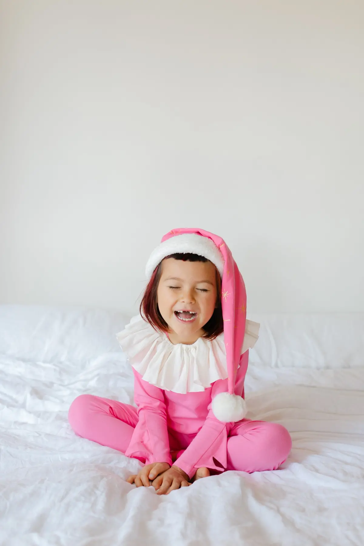 Band Of The Wild Pink Holiday Elf Pajama Costume 1
