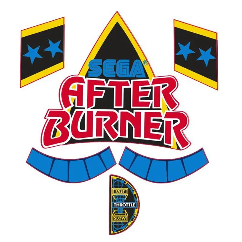 After Burner Arcade Game Front Decal Kit 1