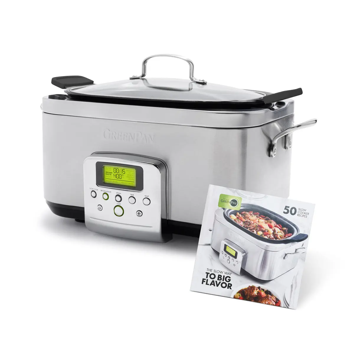 Elite 6-Quart Slow Cooker | Premiere Stainless Steel 1