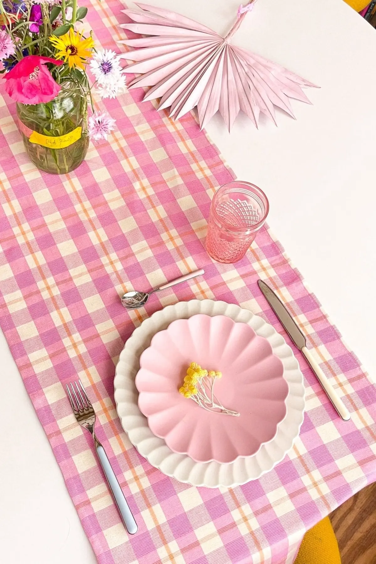 Archive Ny Abigail Plaid Runner In Bubblegum 1