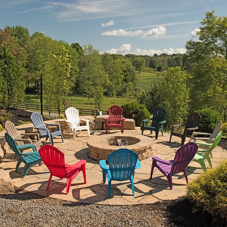 Resin Stacking Realcomfort® Adirondack Chairs 1