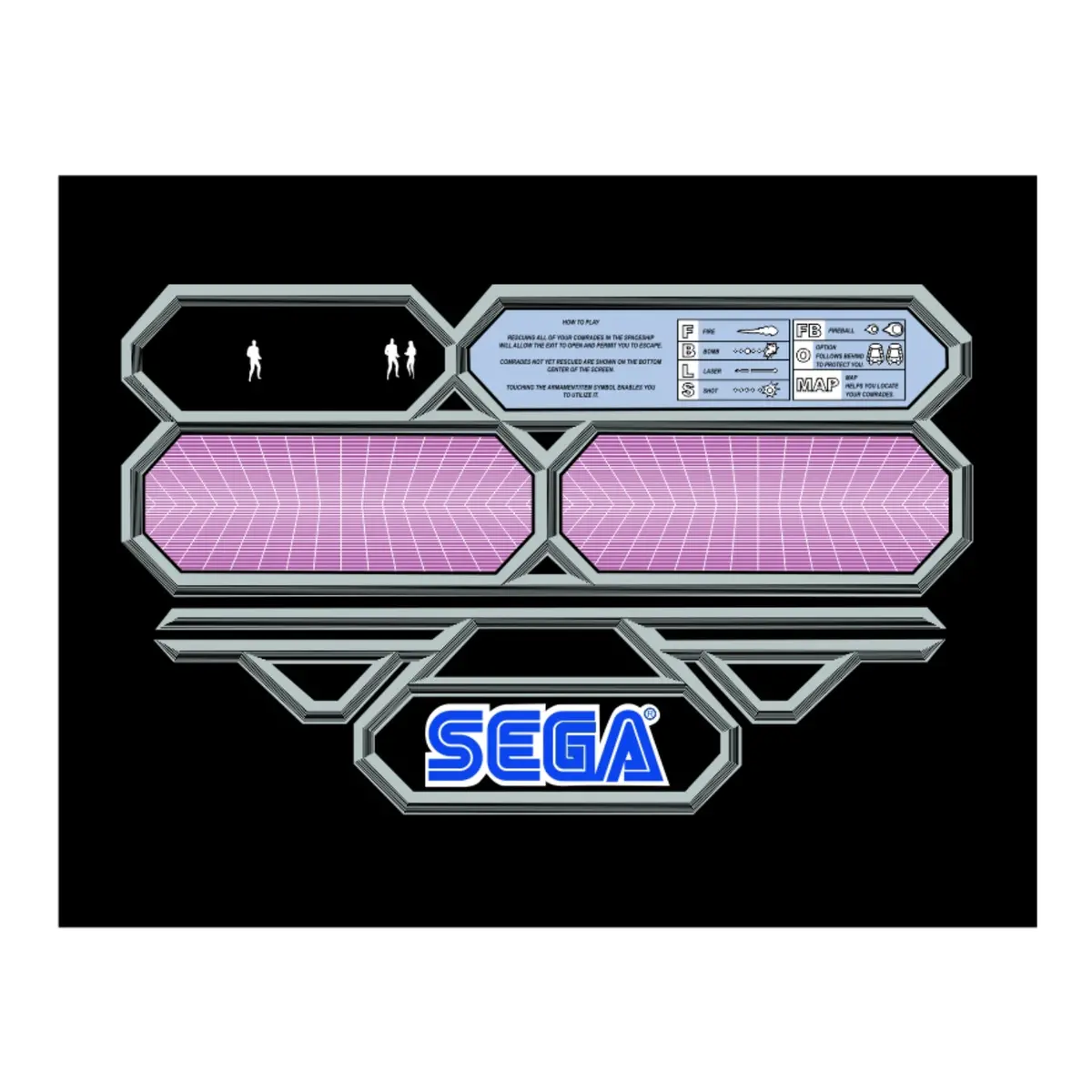 Alien Syndrome Cpo - Control Panel Overlay 1