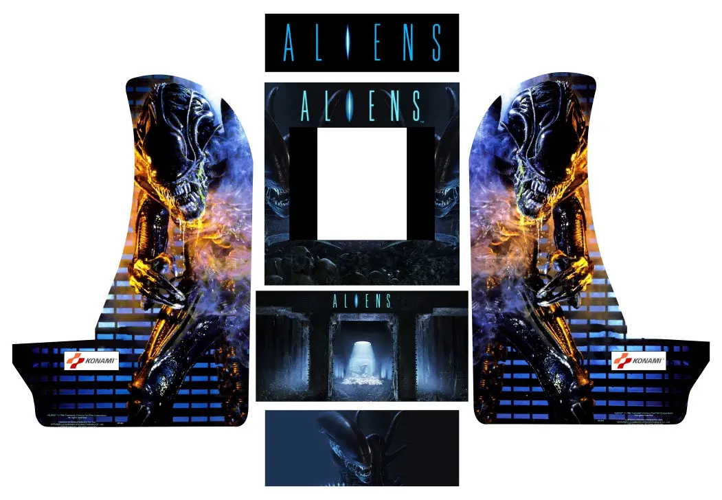 Arcade1up Countercade Aliens Decal Kit 1