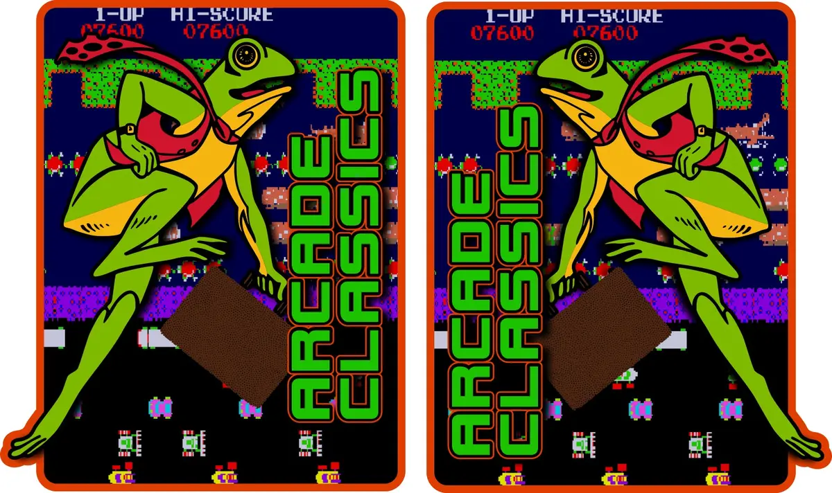 Arcade Classics Multicade Side Art - Frogger Theme 1