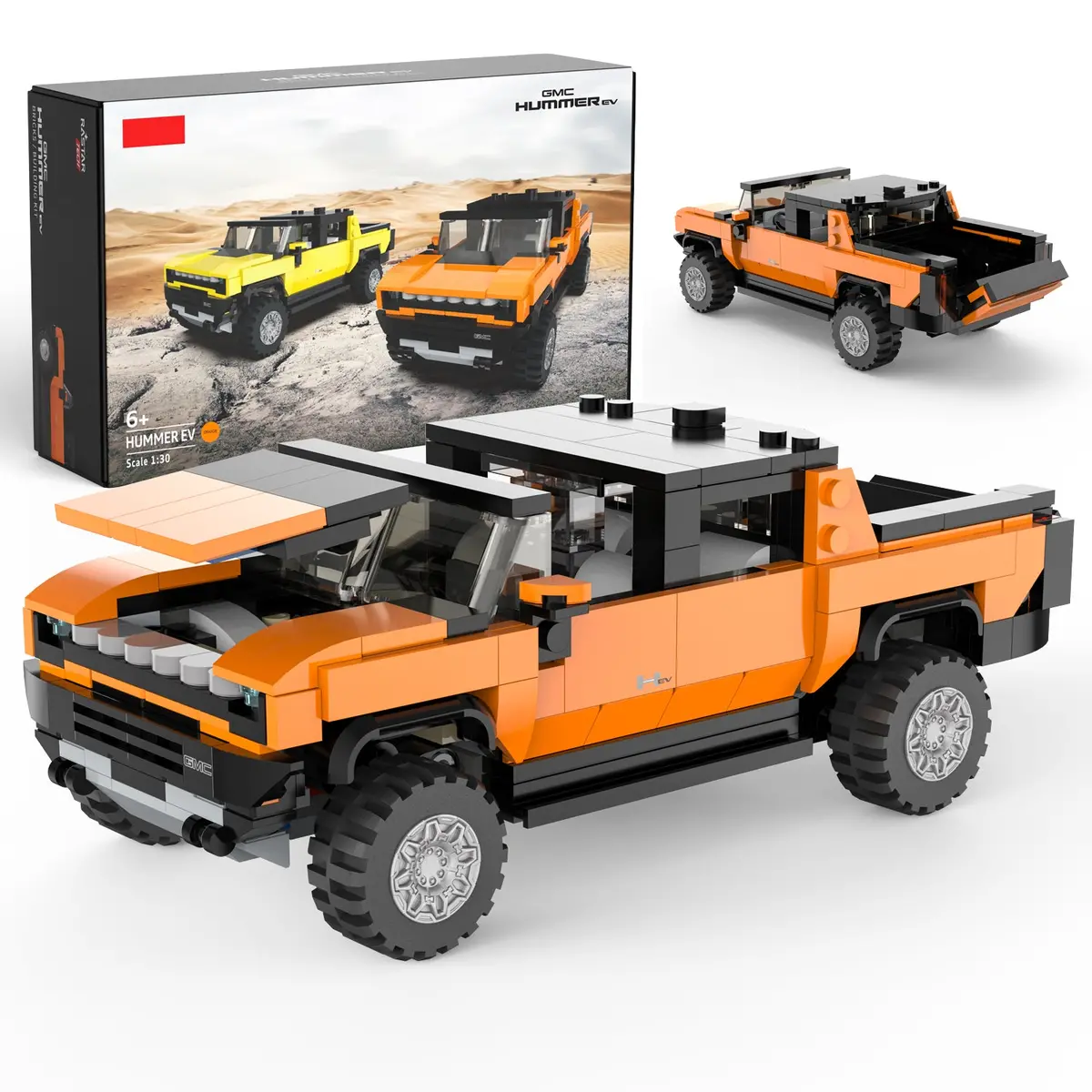 Gmc Hummer Ev 1/30 Scale Model Building Bricks Kit, 431Pcs 1