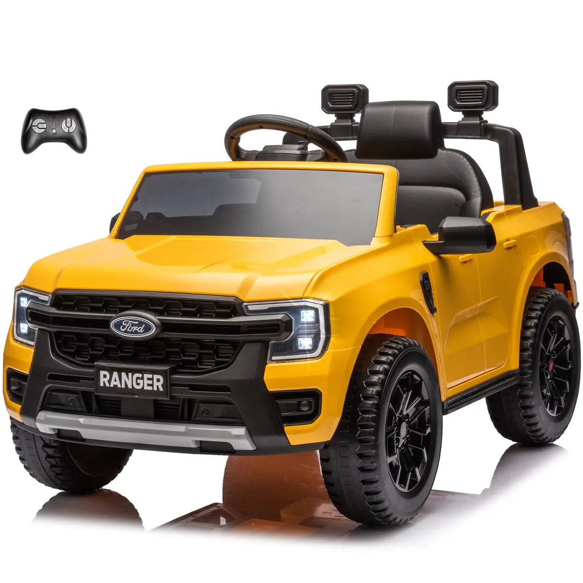 Ford Ranger 12V Kids Ride On Car Truck With Lights And Music, Licensed 2