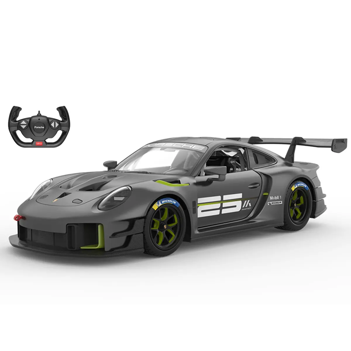 Porsche 911 Gt2 Rs Clubsport 25 Rc Car 1/14 Scale Licensed Remote Control Toy Car With Working Lights By Rastar 1