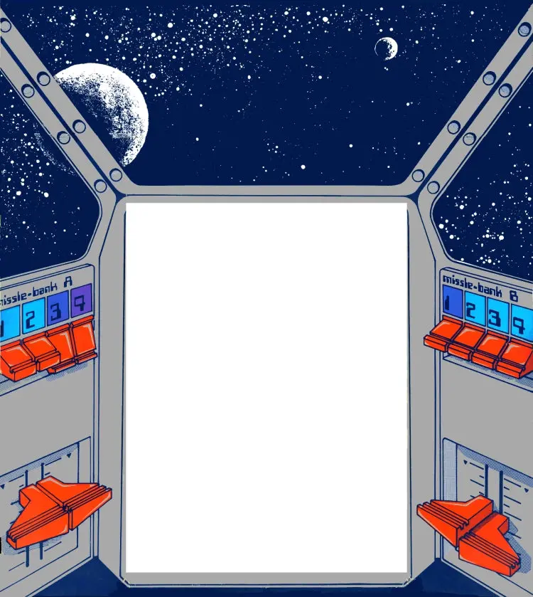 Astro Fighters Arcade Bezel 1