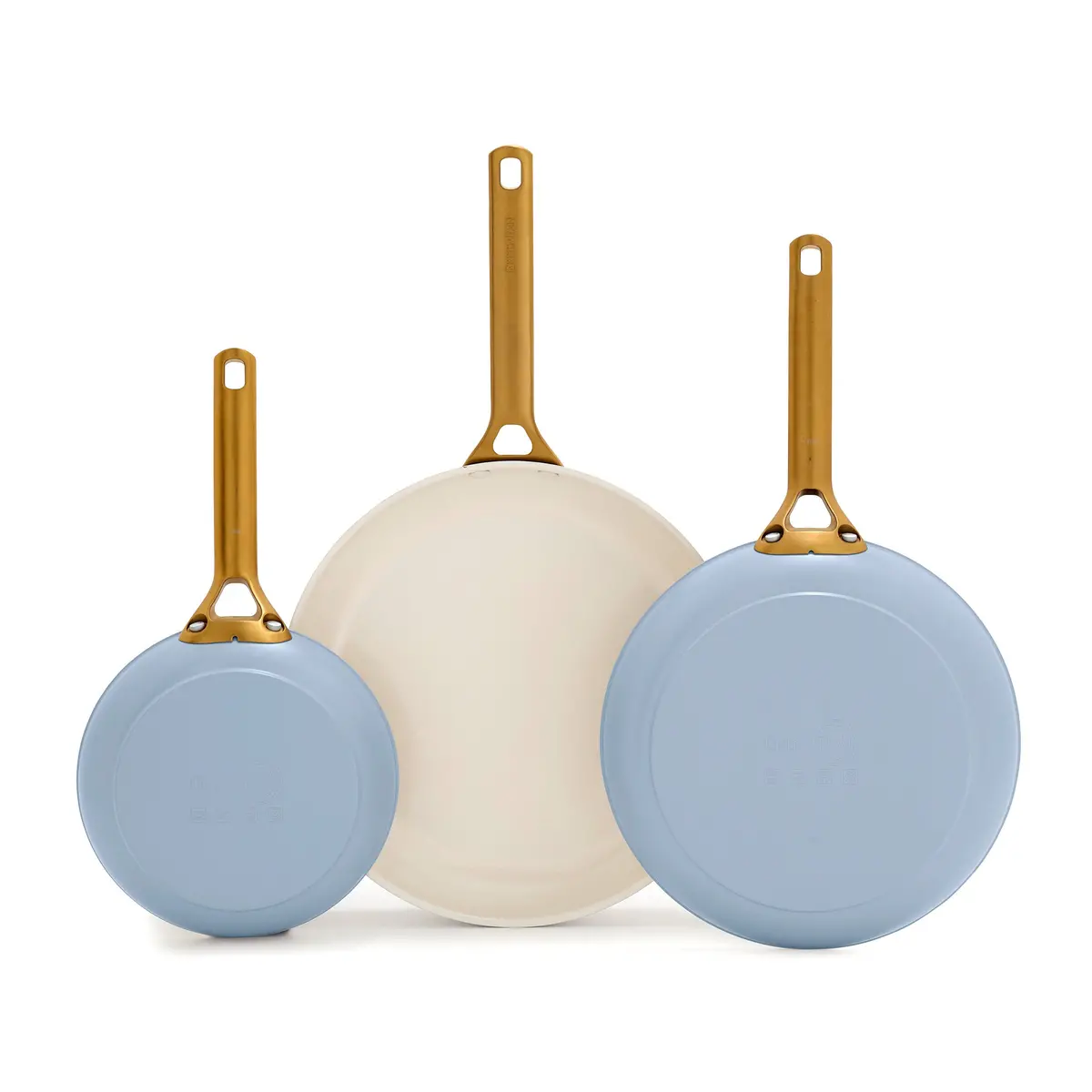 Reserve Pro Ceramic Nonstick 8", 10" And 12" Frypan Set | Glacier 1