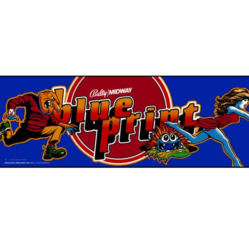 Blue Print Arcade Marquee 1