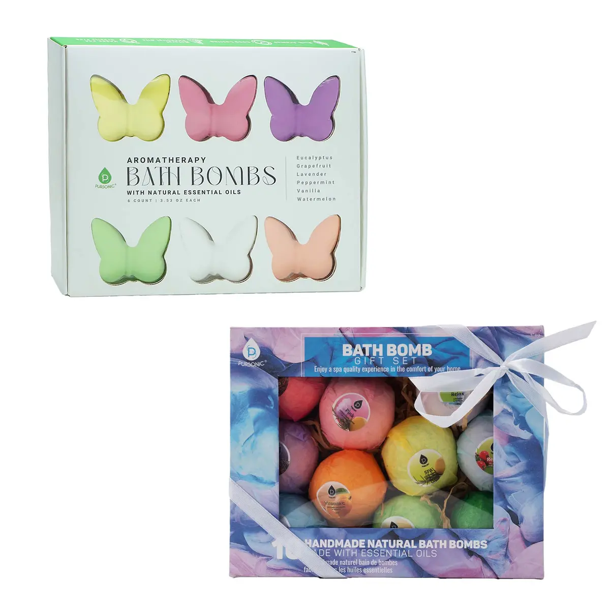 Pursonic Aromatherapy Bath Bomb Collection – Transform Your Bath Into A Spa 1