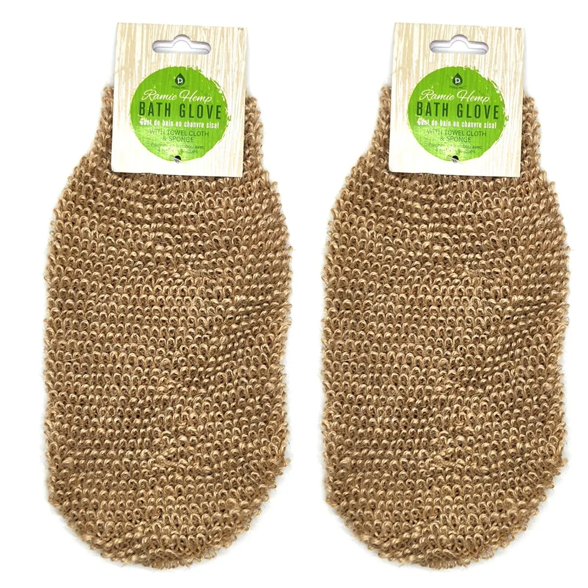 Pursonic Sisal Hemp Bath Glove 1